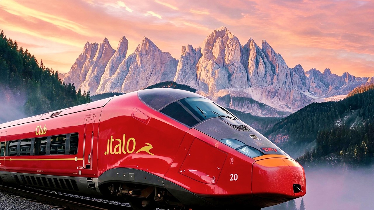Riding First Class Trains to See Europe's Most Beautiful Sunset 🇮🇹 Milan to Dolomites