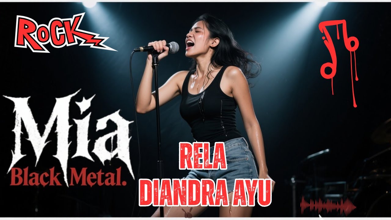 Rela - Diandra Ayu 🔥 Black Metal Cover 🎸🖤 Lagu ROCK Edition😈🎧MIA BLACK METAL 😈 Viral 2026 Indonesia