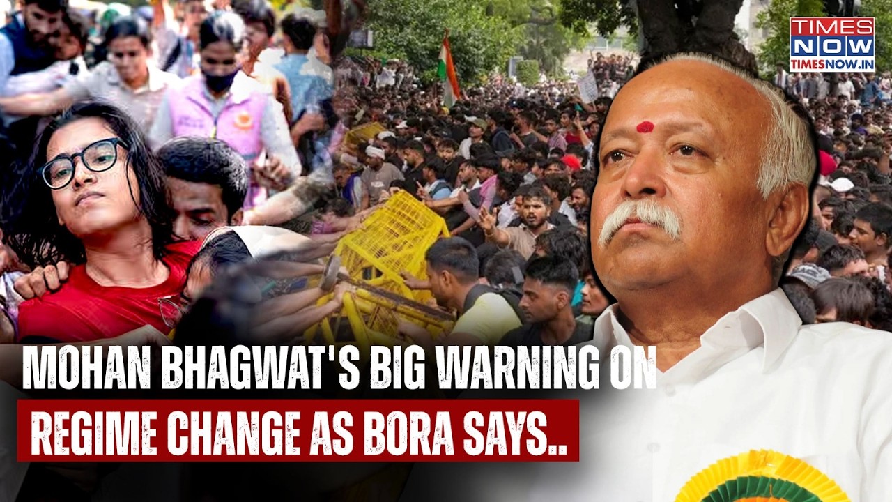 Mohan Bhagwat Sounds Regime Change Alarm, Cites France, Bangladesh| Neha Bora's Remark Creates Stir