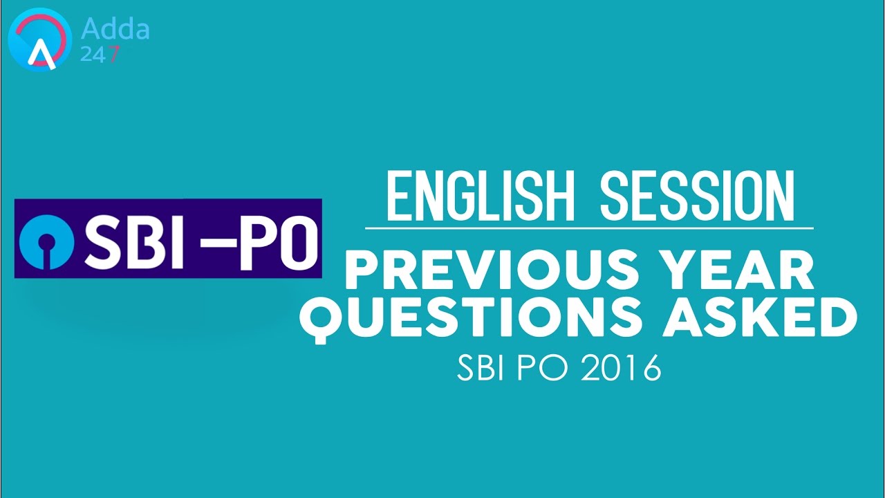 SBI PO 2017 | Previous Year Questions Asked In SBI PO | Eng | Online Coaching for SBI,IBPS,BANK PO