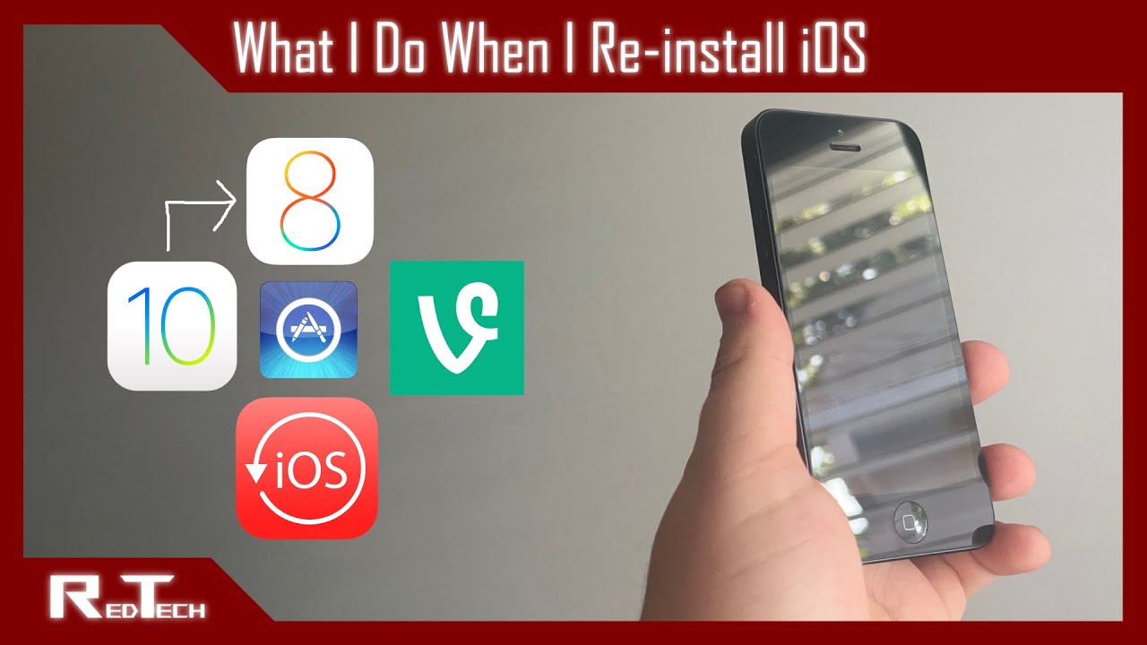 What I Do When I Reinstall iOS