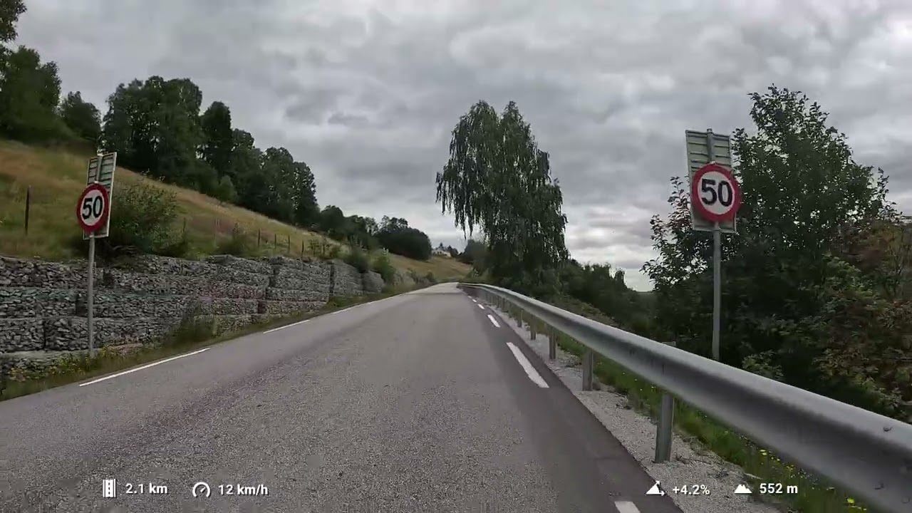 A short bike ride up a valley in Ål , Norway