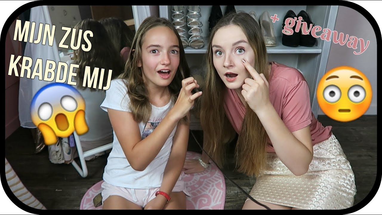 KRAS OP MIJN OOG | video met zus + mega giveaway
