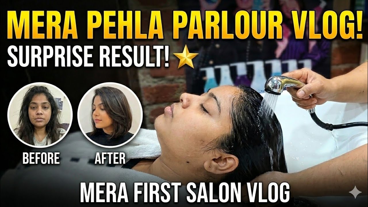 First experience salon vlog 😍Jawed Habib 🥰#dailyvlog #minivlog #lifestyle #hindivlog #lifeofsandhya 