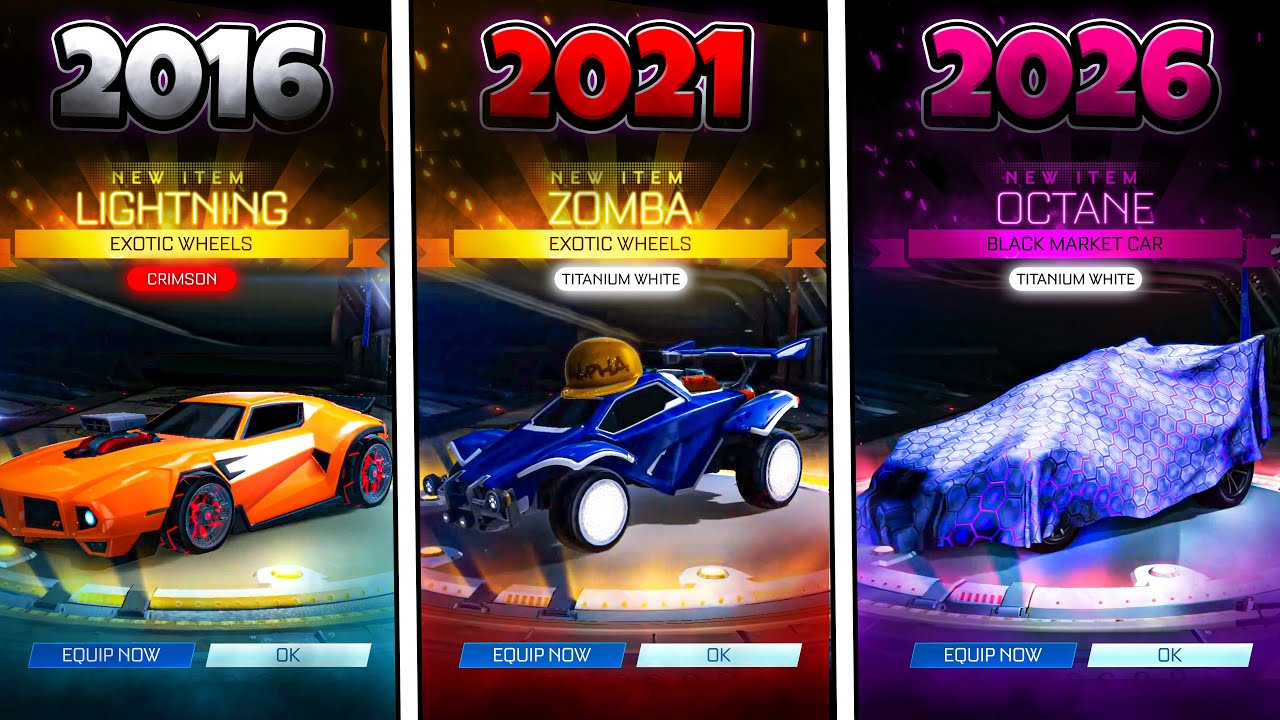 My luckiest moments after 10 YEARS of opening crates in Rocket League...