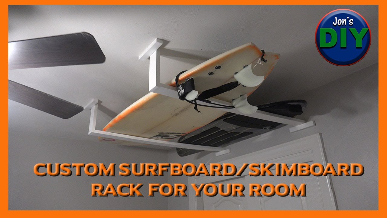Build your own Ceiling Surfboard Rack / Jon's DIY