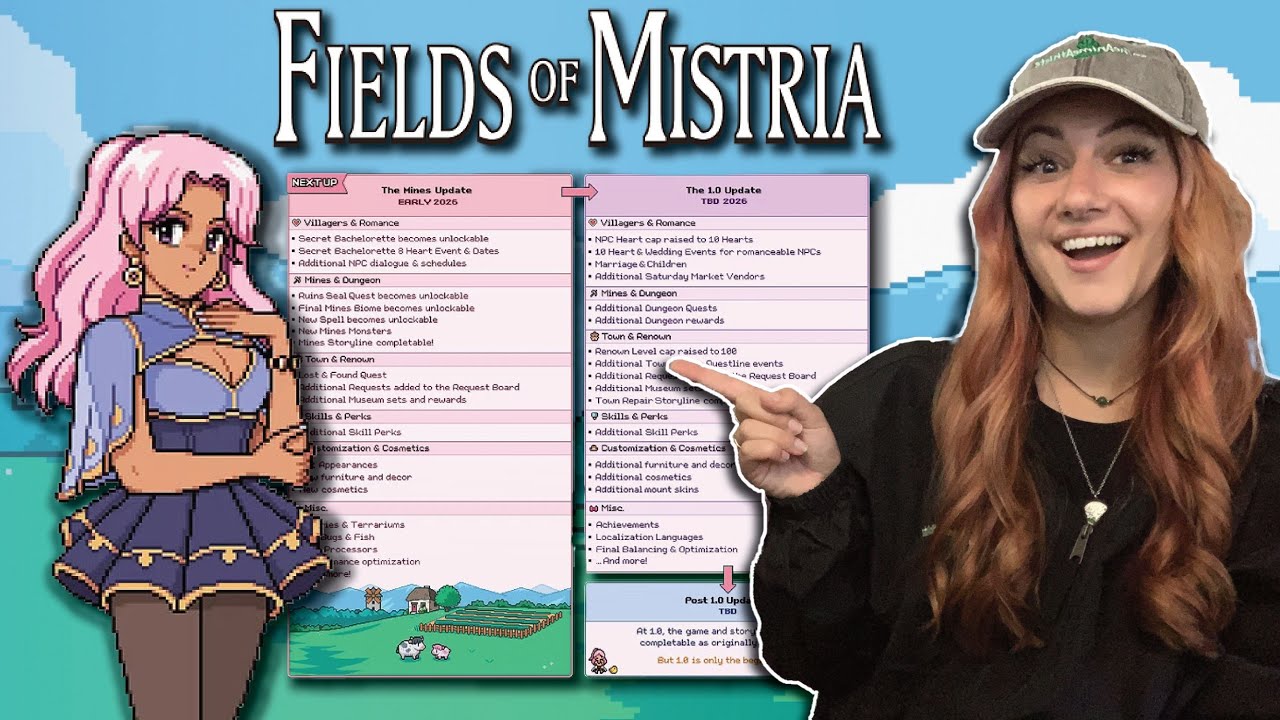 Fields of Mistria FOURTH Major Update & 1.0 FULL RELEASE NEWS