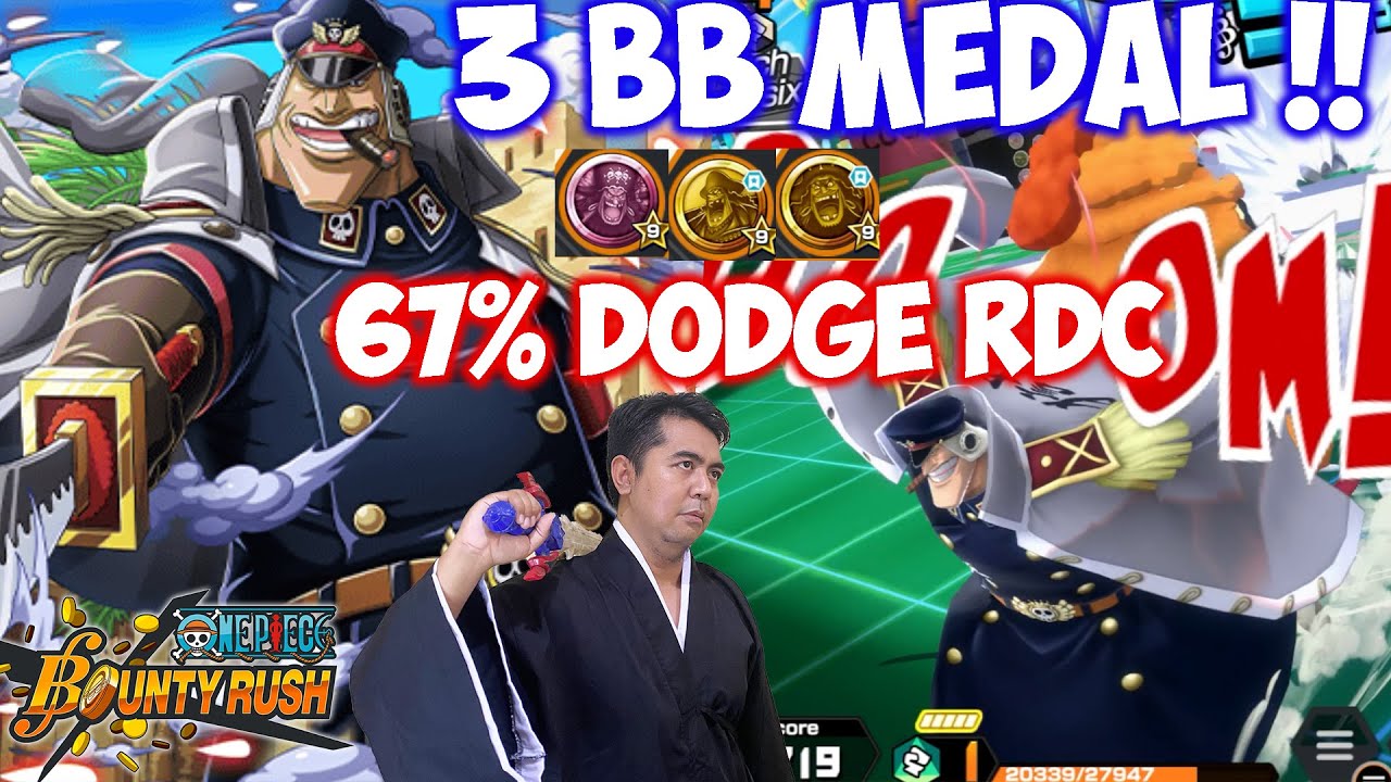 Spam Dodge 🔥🔥- Medal Trio BB + Shiryu Combo Auto Bantai EX BB - One Piece Bounty Rush