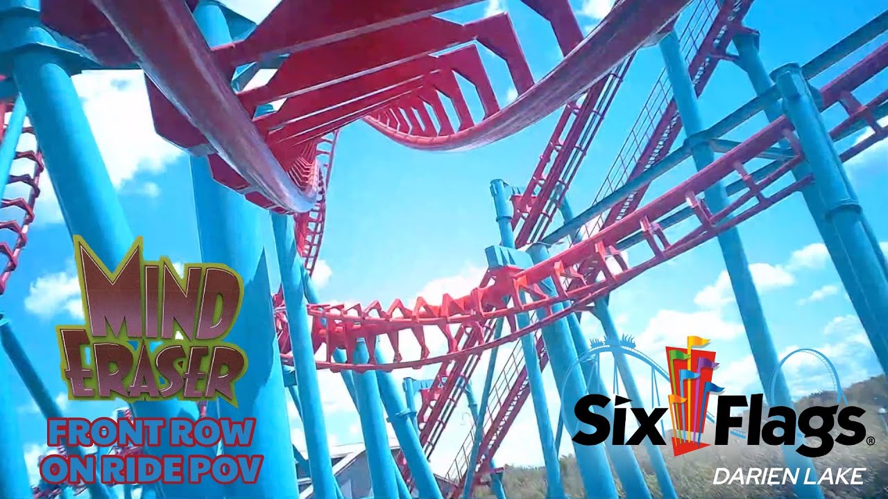 2025 Mind Eraser Front Row On Ride POV - Six Flags Darien Lake