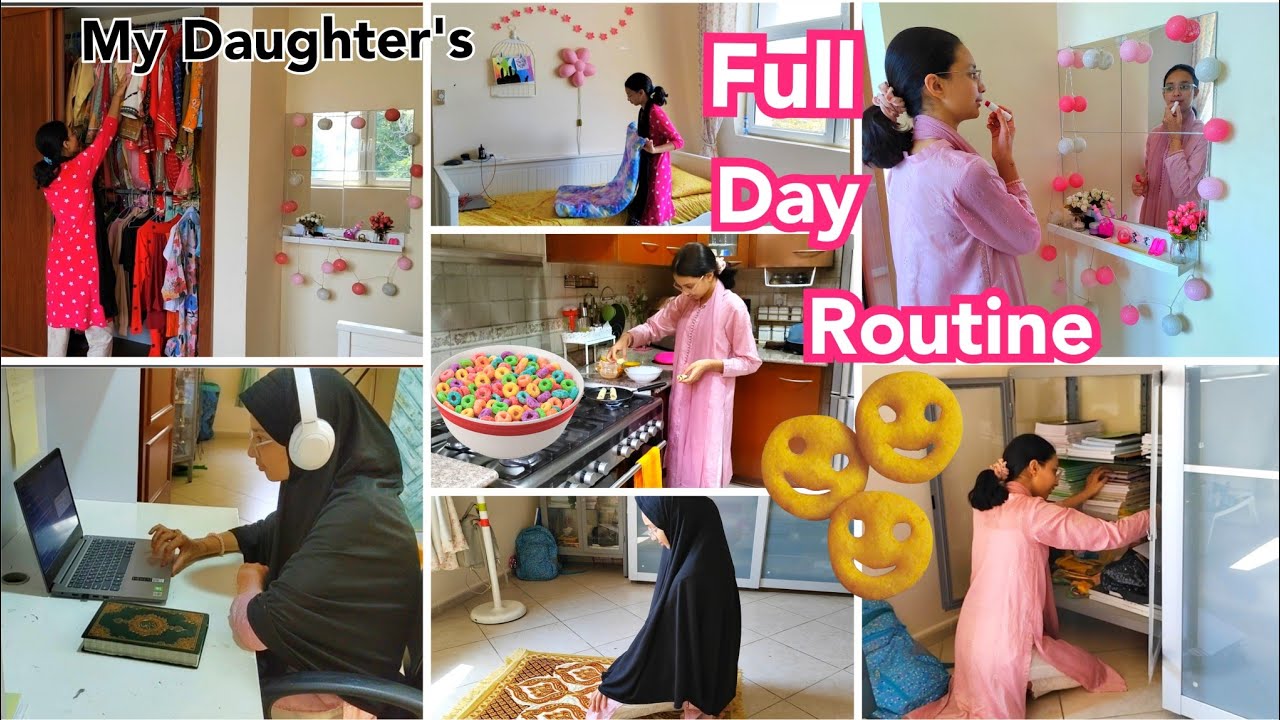 My Daughter's (Falak's) Full Day Productive Routine in Summer Vacation /Dubai Vlogs.