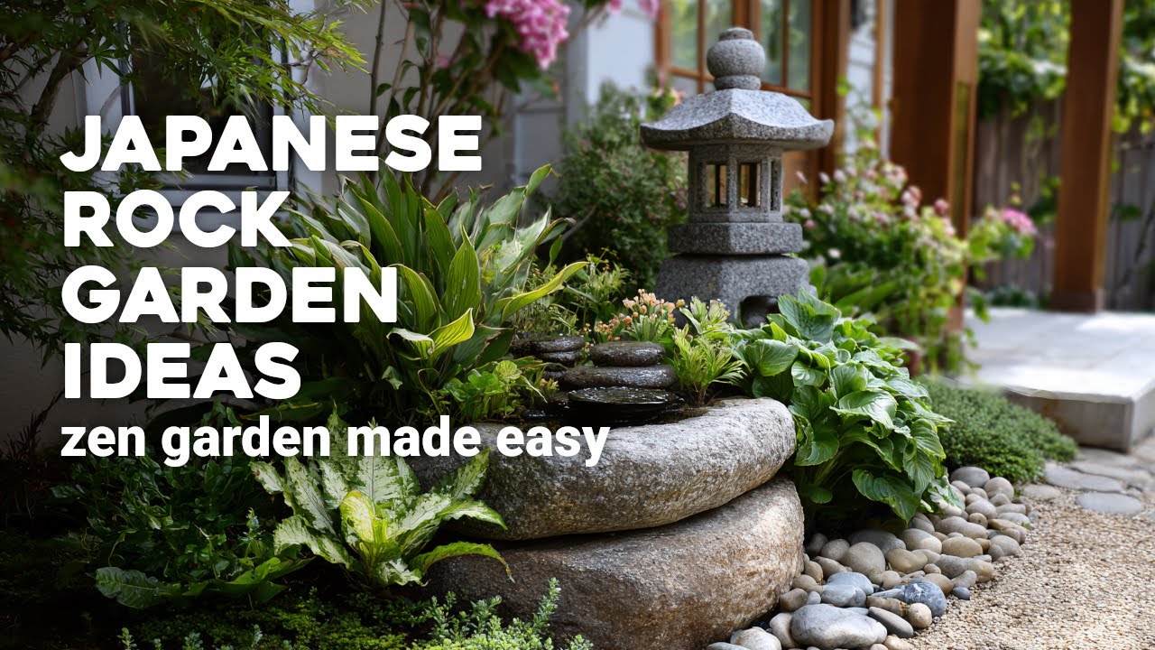 🌿 Minimalist Japanese Rock Garden Ideas for Small Homes: Low-Maintenance Landscaping
