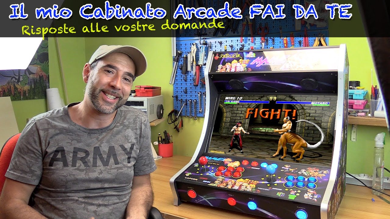 il mio cabinato Arcade FAI DA TE con retropie - novità e curiosità