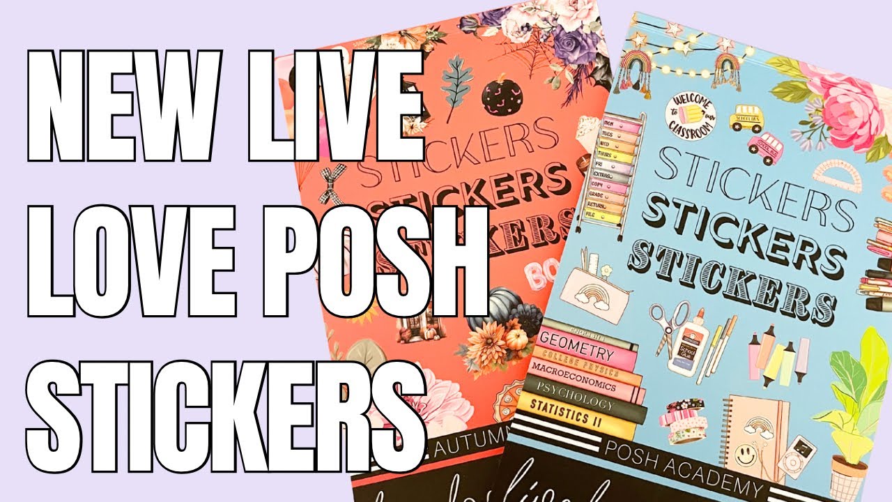 New Live Love Posh Fall Release Sticker Books | Fall Allure & Posh Academy