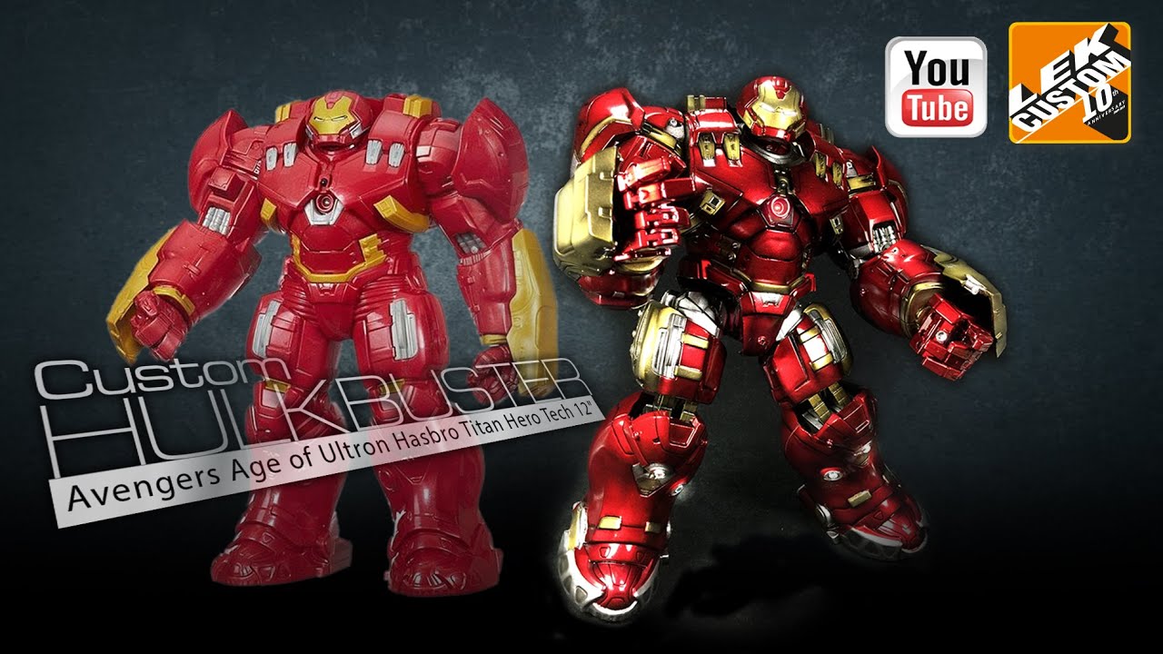 Custom HULKBUSTER Avengers Age of Ultron Hasbro Titan Hero Tech 12