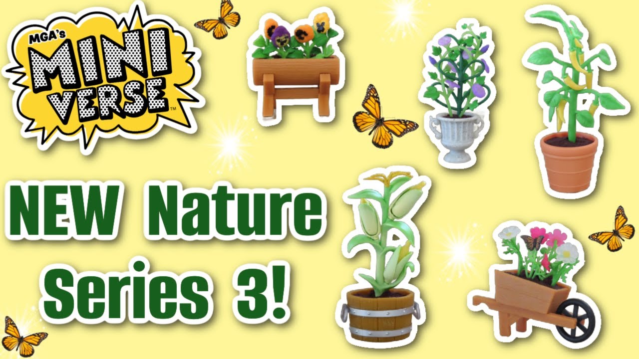 Новая серия Miniverse Nature Series 3! Космея, анютины глазки, ипомея, перец чили и кукуруза!
