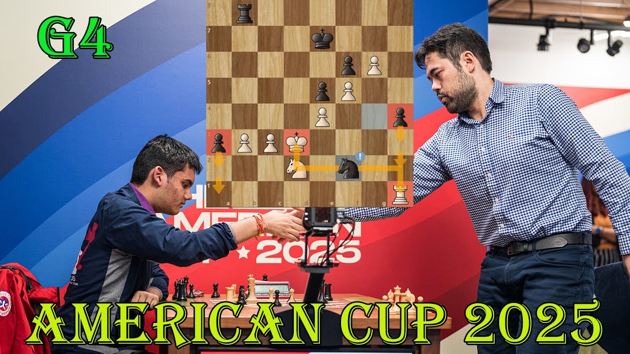 FORK ROOK!! Abhimanyu Mishra vs Hikaru Nakamura || American Cup 2025 Blitz - G4