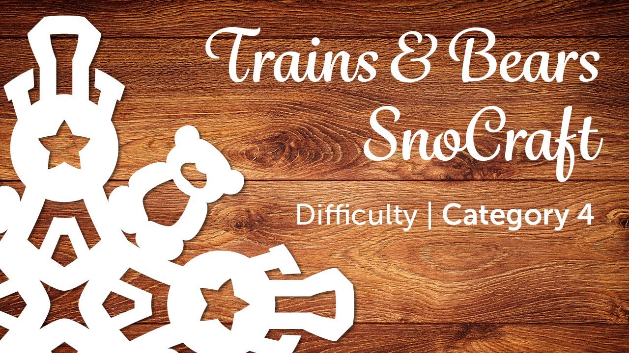 Learn how to make Paper Snowflakes - Trains & Bears - SnoCraft Tutorial - Toy Rocket Studios