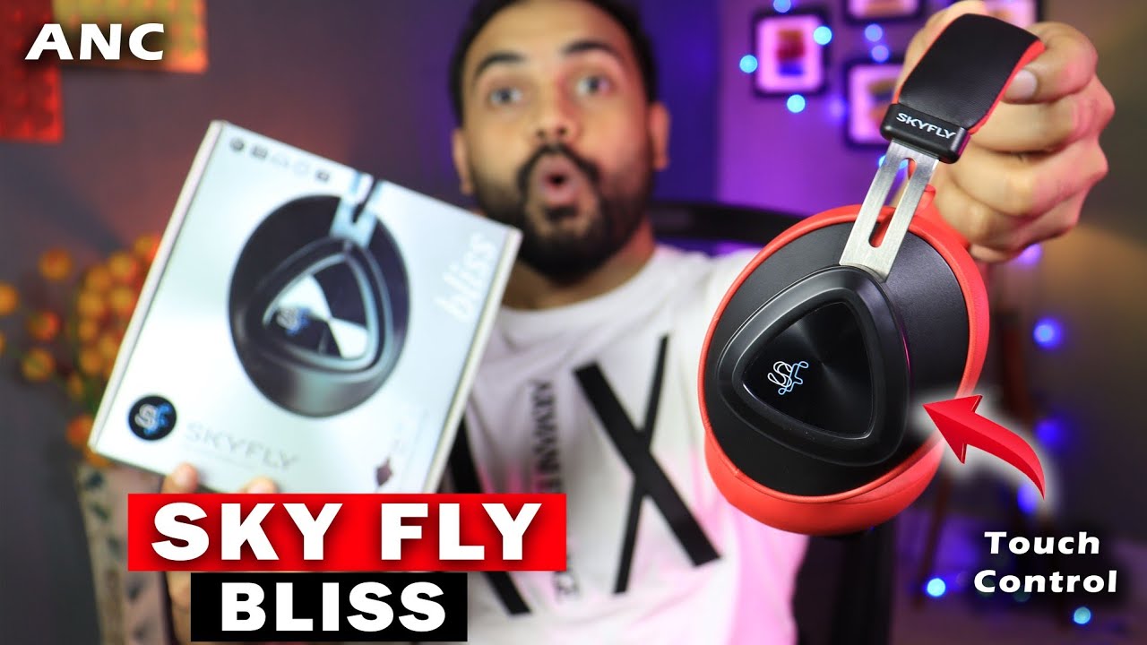 SkyFly Bliss ANC ⚡|| 57mm Size Audio Driver 😳 || Audio Just Amazing 🔥