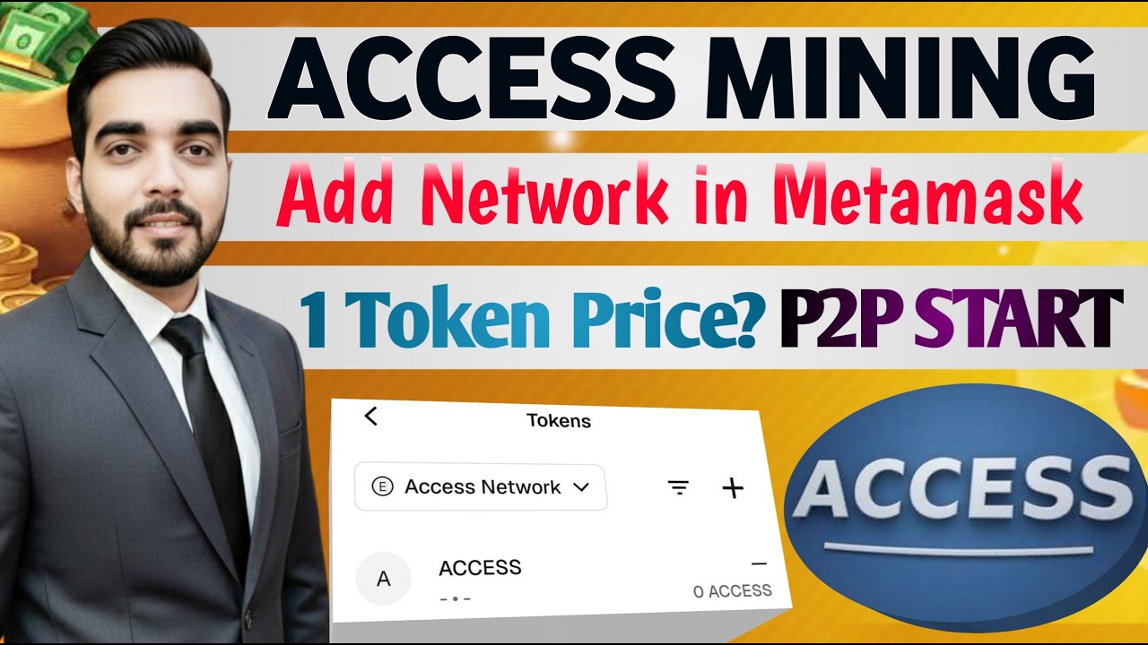 Access Mining Add Network In Metamask | Access P2P Start