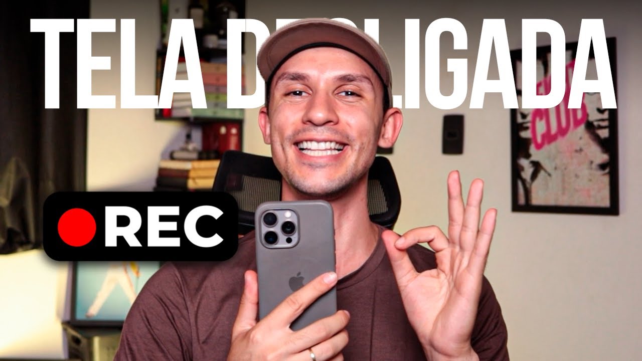 Como TIRAR FOTOS ou GRAVAR VÍDEOS com a TELA DO IPHONE DESLIGADA!
