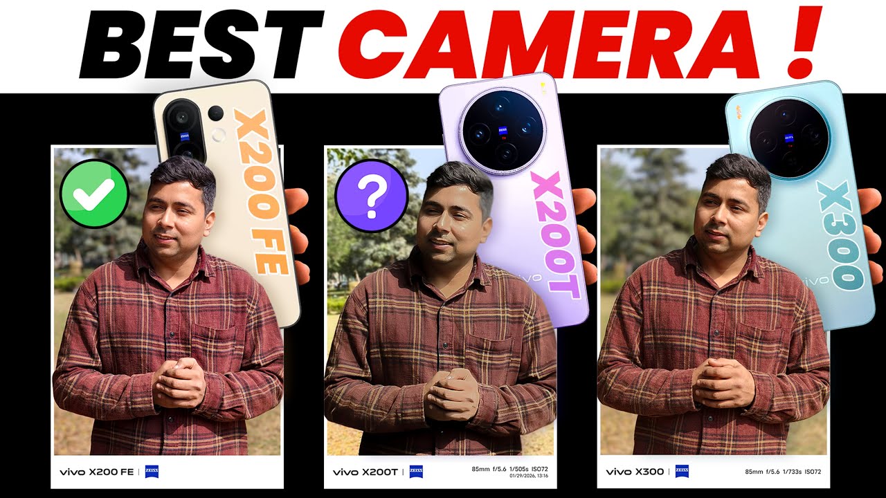vivo X200T vs vivo X300 vs vivo X200 FE -  Camera Comparison Test ⚡️ Cheaper is Better ⚡️