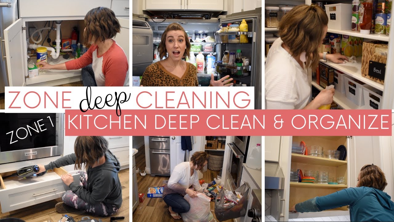 KITCHEN DEEP CLEAN AND ORGANIZE  | ZONE DEEP CLEANING | ZONE 1 OF 9