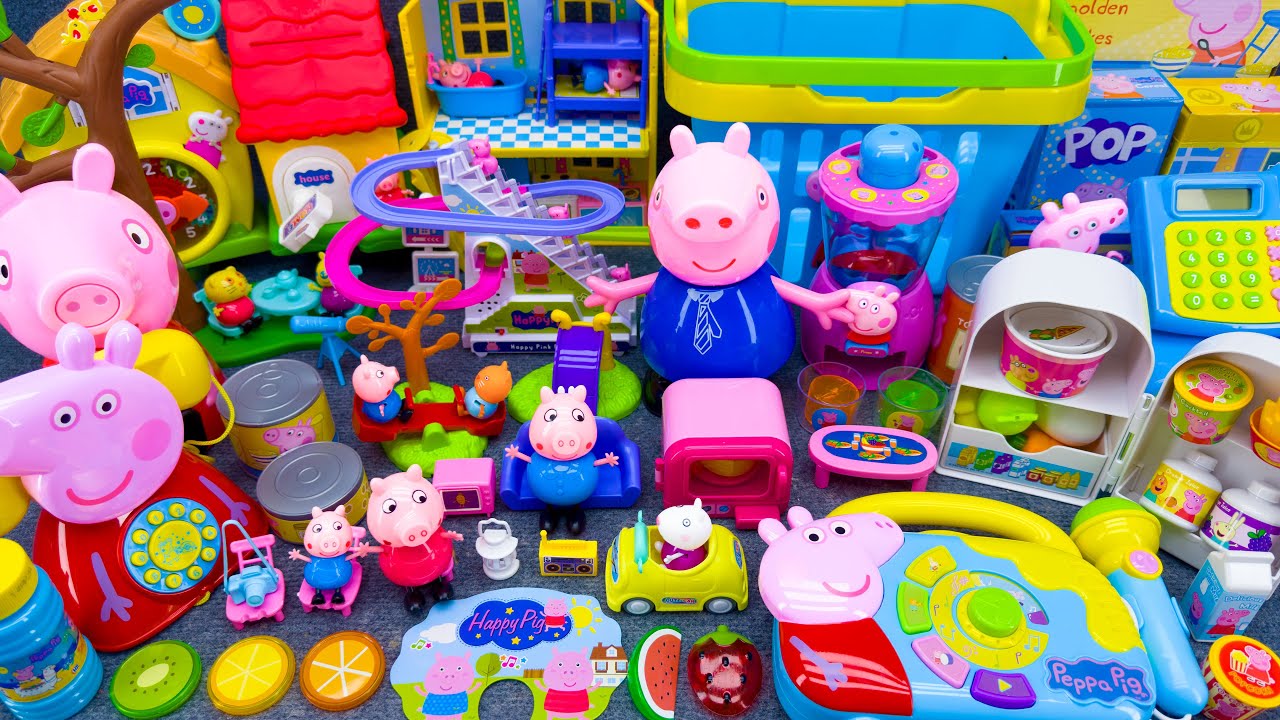 22 Minutes Satisfying With Unboxing Peppa Pig Happy Playground, Peppa Villa House Toys Review ASMR