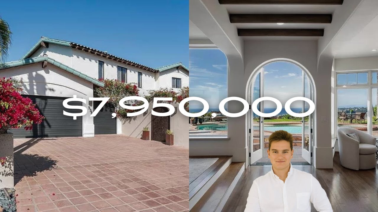 Touring a $7,950,000 California Beach House | San Diego Mansion Tour