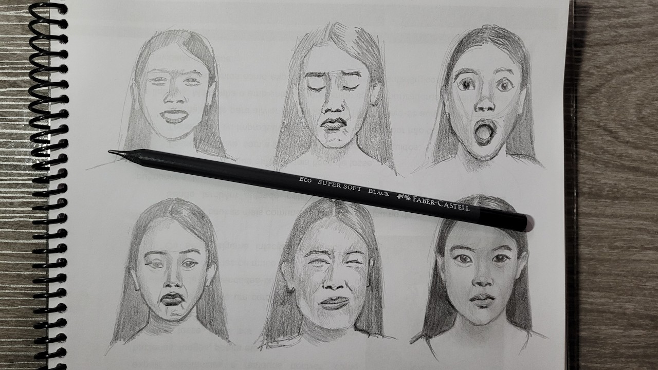 Exercício de Desenho de Observação de Rostos - Comentado