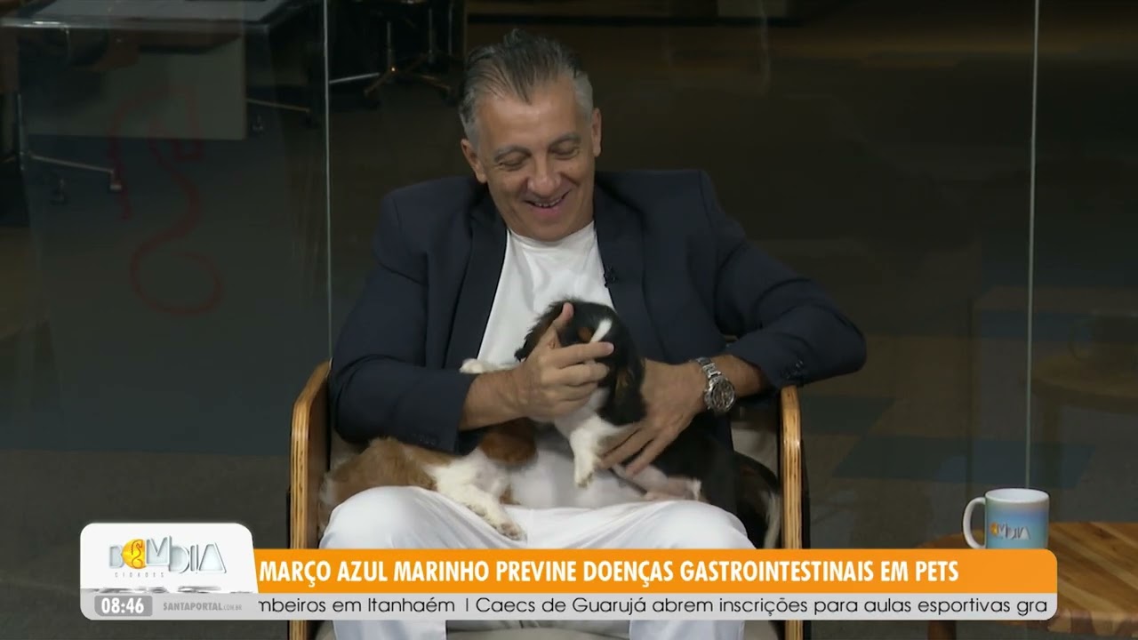 #BDCAnimal: Março Azul Marinho previne doenças gastrointestinais em pets - 06/03/26