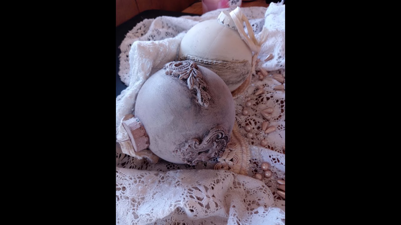 Christmas Ornaments Adding Paper Clay from Moulds Tutorial