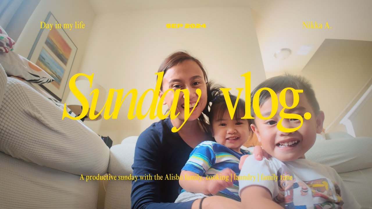 Sunday vlog| productive day| cooking |laundry | Filipina mom of 2