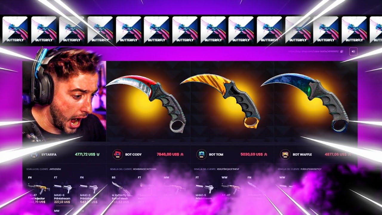 LA CAJA DE KARAMBITS DE 500$ NO PARA DE PAGAR!!!