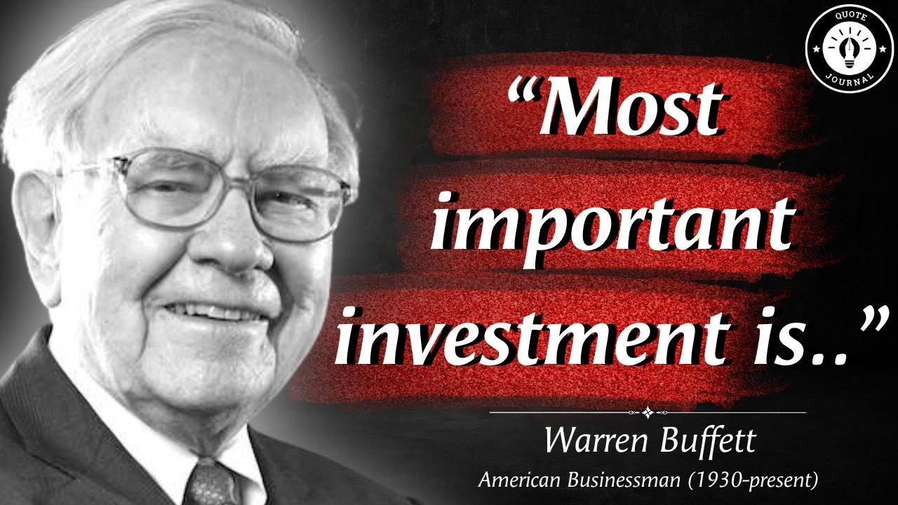 Inspirational Quotes by Great Investor Warren Buffett | learn how to invest money through his quotes