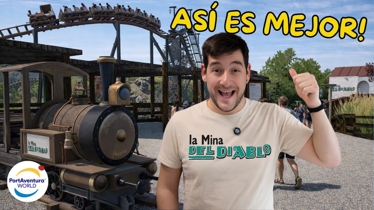 ⛏️ Rediseño el Tren de la Mina de PORTAVENTURA 🎢 Vekoma Mine Train Nolimits 2
