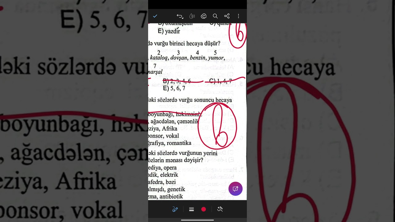 Azərbaycan dili Test toplusu DİM Ahəng qanunu. Heca və vurğu 1-34 izahı 