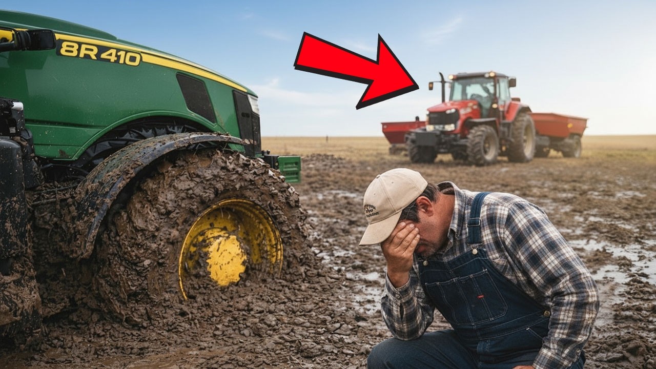 Farmer’s $100K John Deere Sinks in Mud — One Costly Mistake
