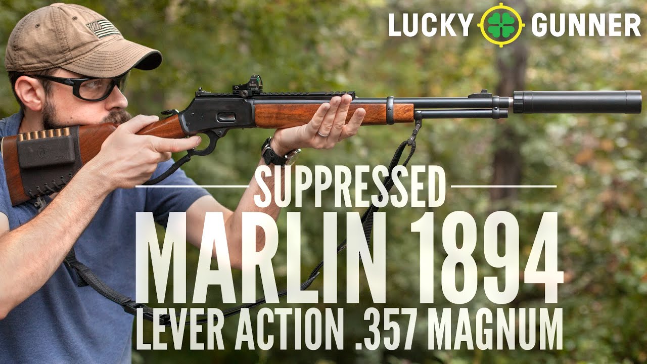 Marlin 1894 Lever Action .357 Magnum с глушителем