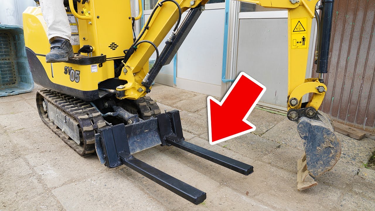 【チビユンボ】フォークリフト仕様に改造する【SV05】YANMAR Micro Excavator Update