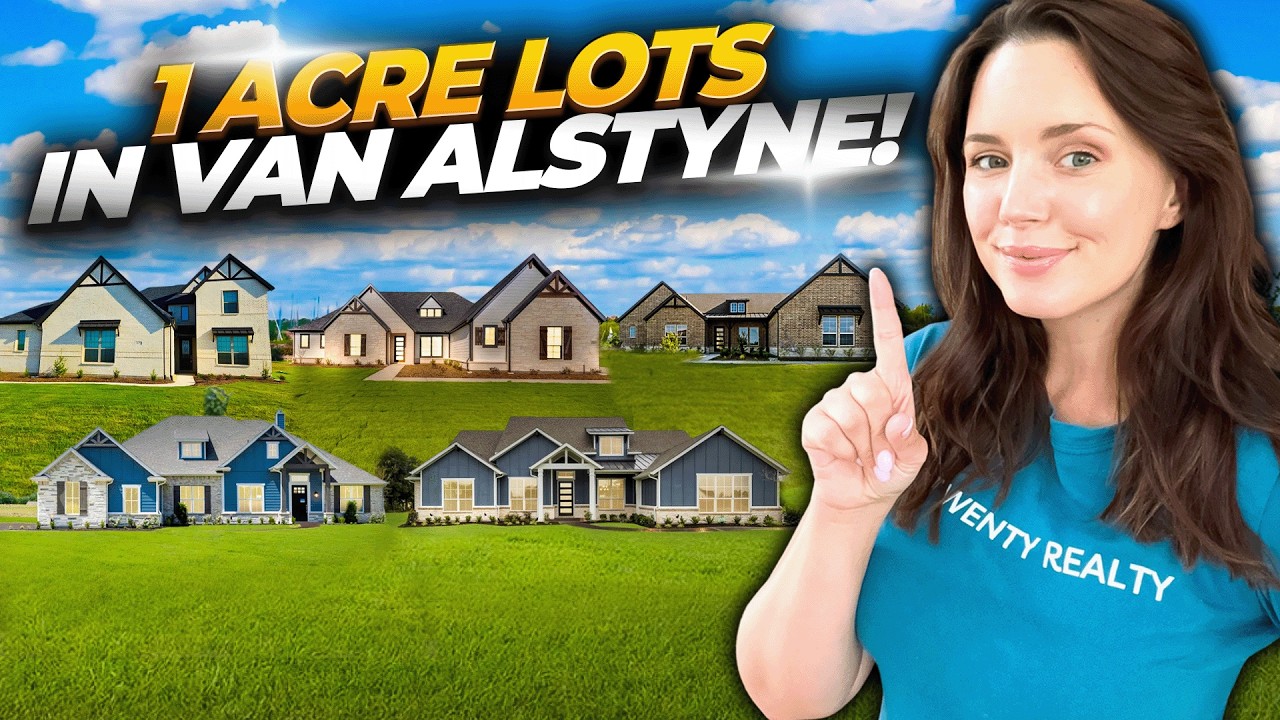 Van Alstyne Texas HIDDEN GEM Neighborhoods | New Construction Homes on 1 Acre Lots