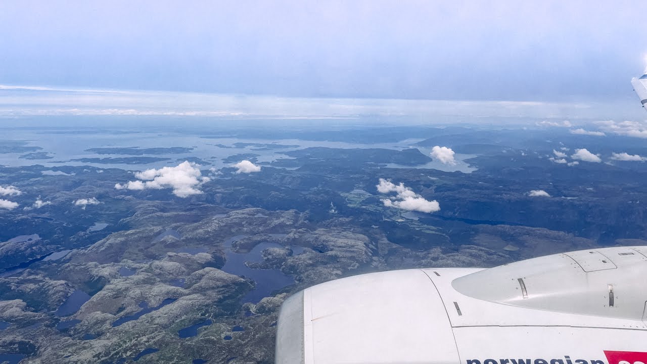 [4K] Norway Oslo Lufthavn Gardermoen Airport Departure & Bergen Lufthavn Airport Landing