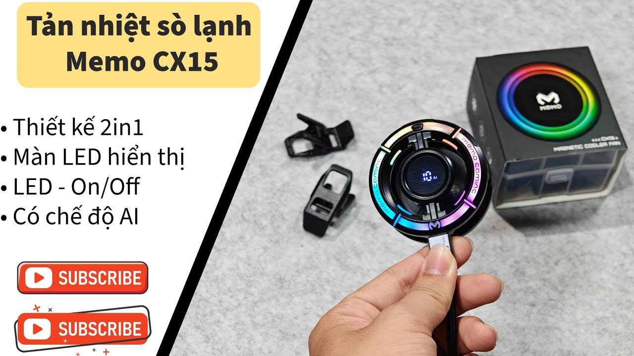 Memo CX15 - Tản nhiệt sò lạnh quốc dân 2025 ?