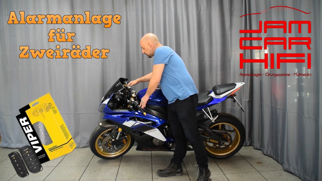 So sch&uuml;tzt man sein Zweirad vor Diebstahl! SICHERE ALARMANLAGE von VIPER f&uuml;r's Motorrad Viper 3121V