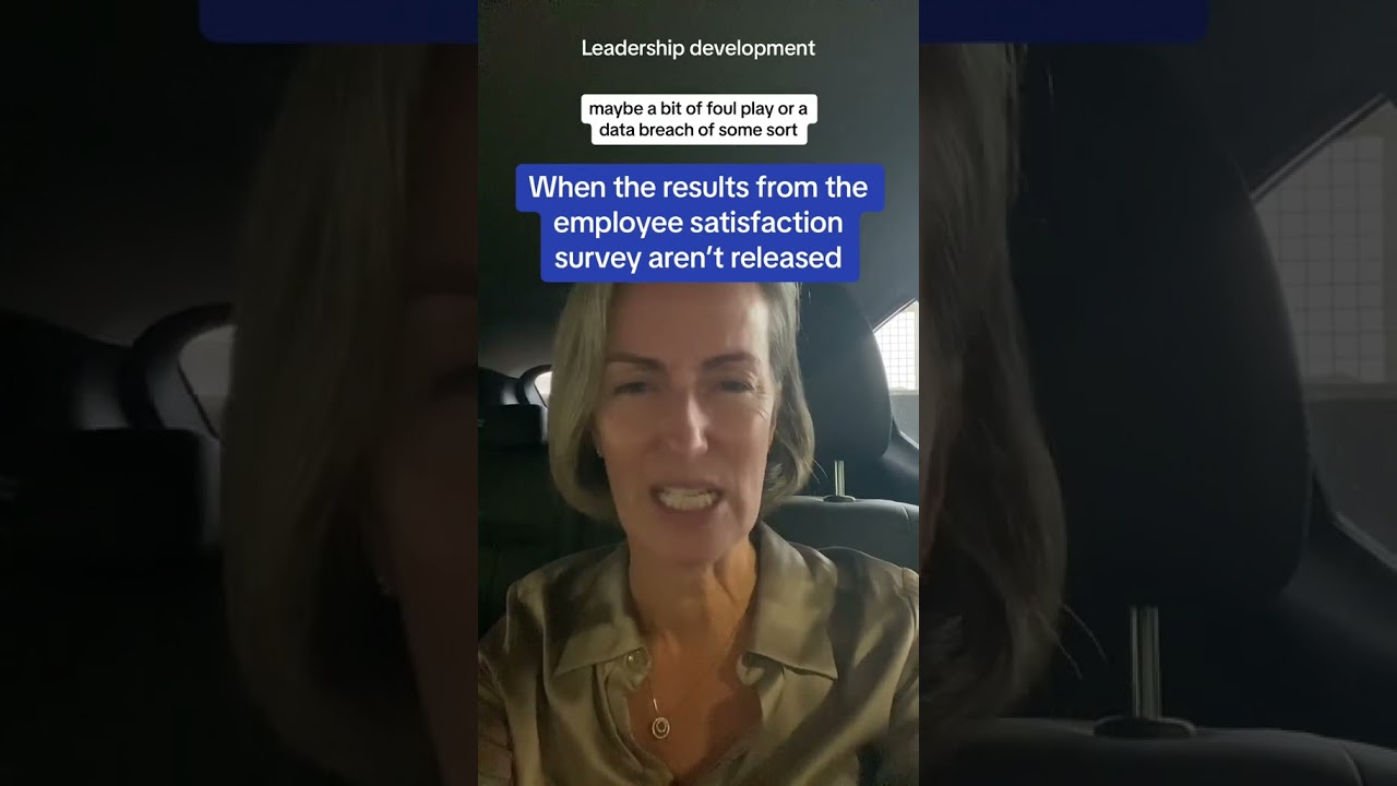 When the results from the employee satisfaction survey aren't released