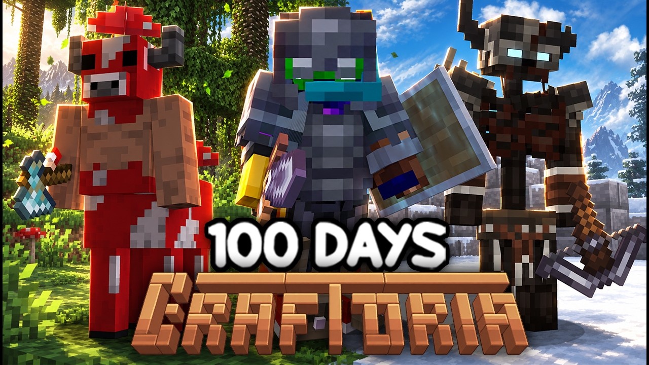 I Survived 100 Days in Craftoria