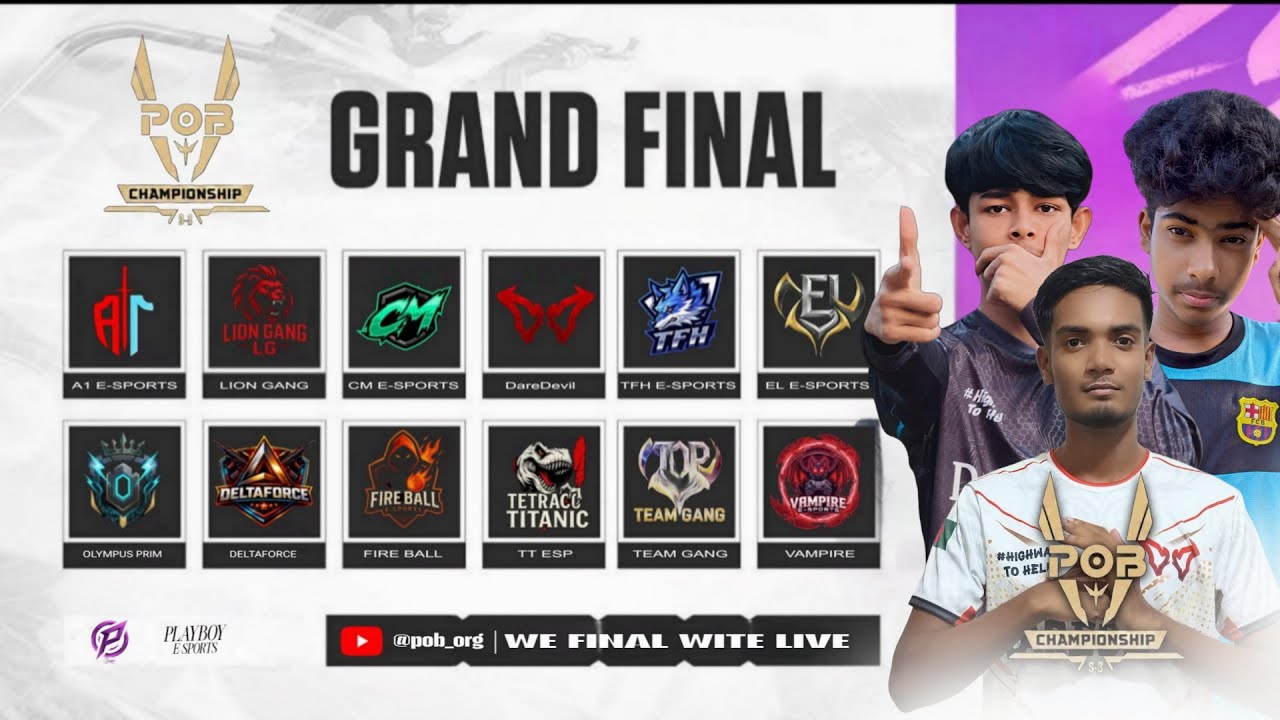 [🔴 LIVE ] POB GRAND FINAL || 3,500 BDT || 🔴