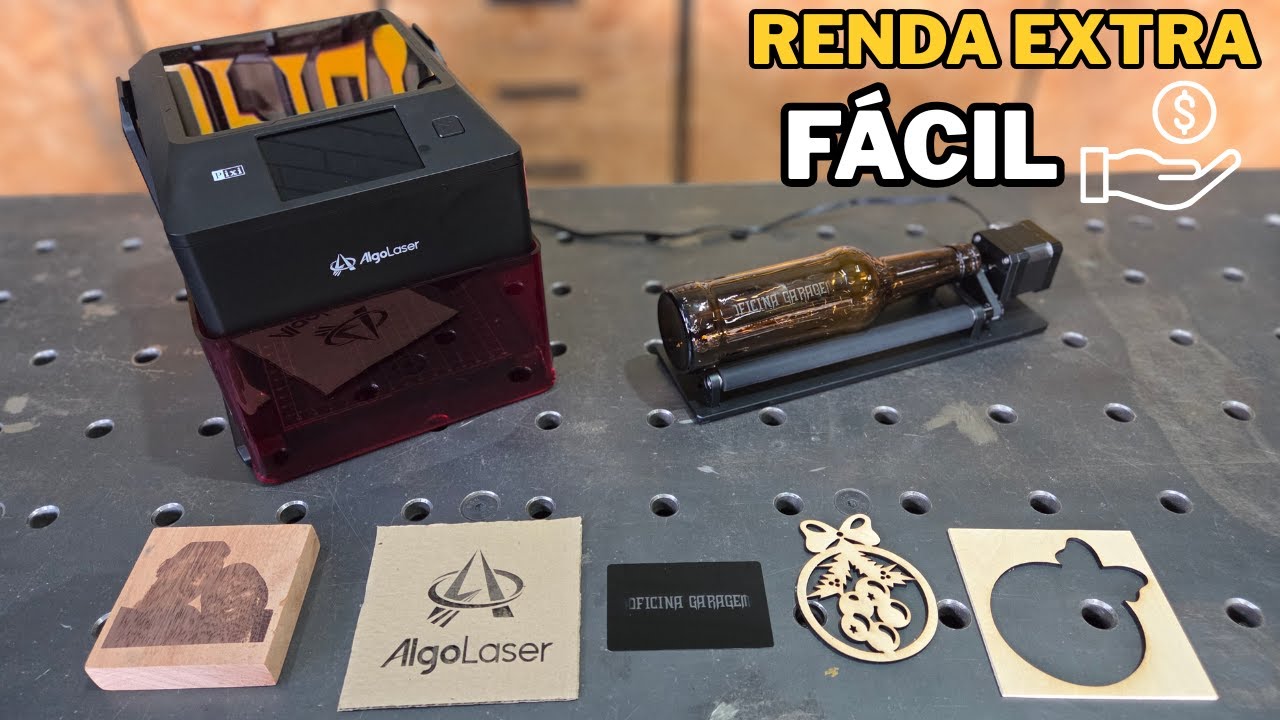 Faça Uma Renda Extra com a Gravadora a Laser Pixi Mini 10w da AlgoLaser