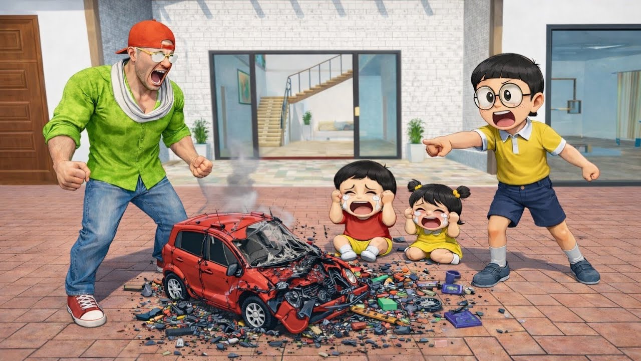 🤯 kiya aaj shinchan bach ge papa se 🚛 nobita ki INDIAN THEFT AUTO SIMULATOR @jzgamingstudio 