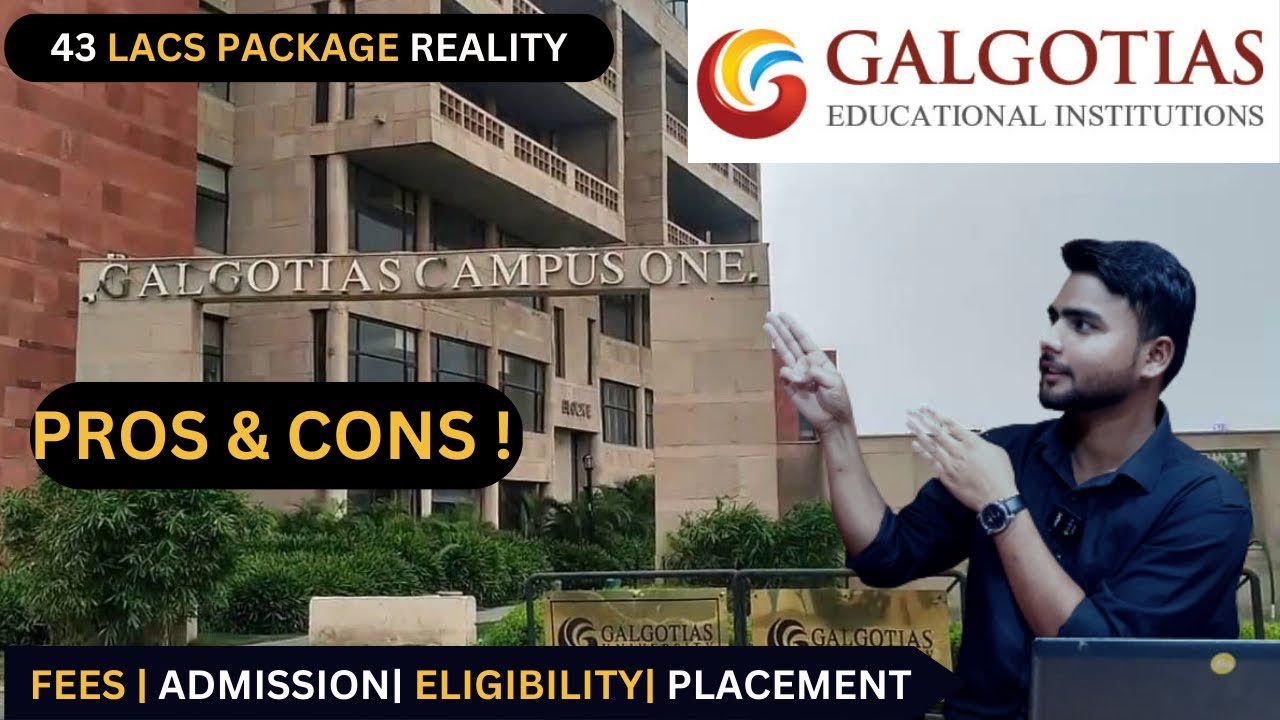 Galgotias College | 43 Lakh Package | एडमिशन लेना चाहिए? | College Review [2023]