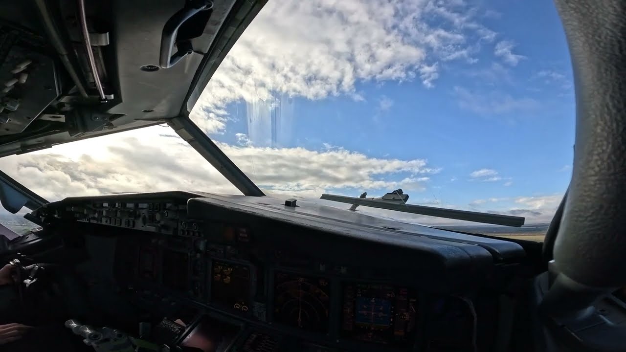 Amazing TakeOff View From Prague Airport | Boeing B737 | Cockpit View | GoPro Hero 12